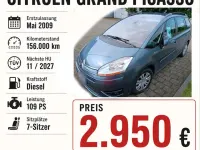 Gebraucht Citroën C4 Picasso 109 PS (80 kW) 2009 Grau Van / Kleinbus