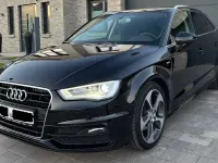 Używany Audi A3 S-Line 150 KM (110 kW) 2015 Czarny Sedan/Limuzyna