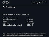 Gebraucht Audi Q2 Advanced Plus 116 PS (85 kW) 2025 Florettsilber metallic SUV