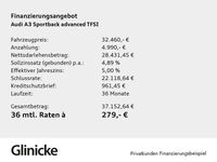 Neu Audi A3 Advanced 116 PS (85 kW) 2025 Brillantschwarz Limousine