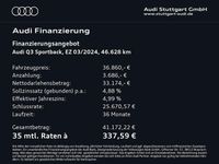 Gebraucht Audi Q3 150 PS (110 kW) 2024 0e mythosschwarz metallic SUV