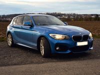 gebraucht BMW 118 1er d Diesel M Sport in Blau Metallic Ancantara 150 PS