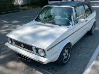 Gebraucht VW Golf Cabriolet 110 PS (80 kW) 1986 Weiß Cabrio
