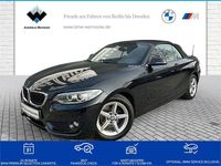 Gebraucht BMW 218 Advantage 136 PS (100 kW) 2015 Saphirschwarz Cabrio