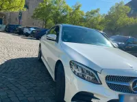 Gebraucht Mercedes C160 AMG line 129 PS (94 kW) 2019 Weiß Coupé
