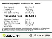 Gebraucht VW T6.1 110 PS (80 kW) 2021 Candyweiß Van