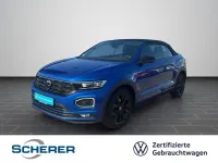 Gebraucht VW T-Roc Cabriolet R-line 150 PS (110 kW) 2022 Ravennablau metallic Cabrio