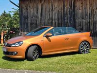 Gebraucht VW Golf Cabriolet LOUNGE 105 PS (77 kW) 2016 Orange Cabrio