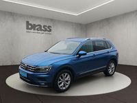 Gebraucht VW Tiguan Highline 150 PS (110 kW) 2019 Caribbean blue metallic SUV