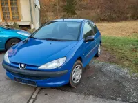 Gebraucht Peugeot 206 75 PS (55 kW) 2000 Blau Kleinwagen