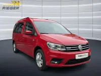 Gebraucht VW Caddy Maxi Comfortline 110 PS (80 kW) 2016 Kirschrot, kirschrot Van / Kleinbus