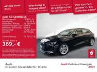 Gebraucht Audi A3 Advanced Plus 116 PS (85 kW) 2024 Brillantschwarz Limousine