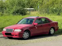 Gebraucht Mercedes C180 Elegance 122 PS (89 kW) 1997 Rot Limousine