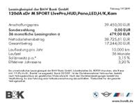 Gebraucht BMW 120 M Sport 190 PS (139 kW) 2020 Schwarz metallic Kleinwagen