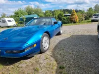Gebraucht Chevrolet Corvette C4 306 PS (225 kW) 1992 Blau Cabrio