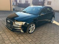 Gebraucht Audi A3 S-Line 150 PS (110 kW) 2018 Schwarz Limousine
