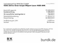 gebraucht BMW 430 Gran Coupé 430 Gran Coupé d xDrive MSport Laser HUD AHK