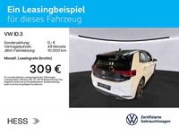 Gebraucht VW ID.3 Pro Performance 150 kW (204 PS) 2022 Gletscherweiß schwarz (metallic) Kleinwagen