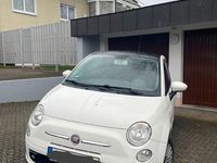 Gebraucht Fiat 500 Lounge 69 PS (50 kW) 2010 Weiß Kleinwagen