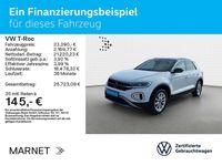 Gebraucht VW T-Roc Style 150 PS (110 kW) 2023 Pure white/schwarz SUV