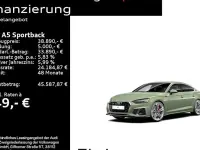 Gebraucht Audi A5 Sportback Comfort 286 PS (210 kW) 2022 Distriktgrün metallic Kleinwagen