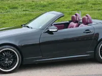 Gebraucht Mercedes SLK320 218 PS (160 kW) 2000 Schwarz Cabrio