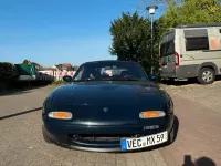 Gebraucht Mazda MX5 90 PS (66 kW) 1996 Blau Cabrio