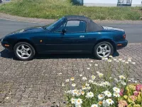 Gebraucht Mazda MX5 90 PS (66 kW) 1997 Blau Cabrio