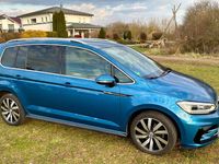 Gebraucht VW Touran Highline 150 PS (110 kW) 2017 Blau Van / Kleinbus