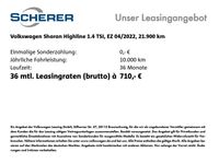 gebraucht VW Sharan Sharan 1.4 TSI DSG Highline 7-Si. AHK/Leder/Pano
