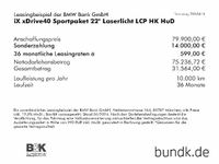 gebraucht BMW iX xDrive40 Sportpaket 22" Laserlicht LCP HK HuD