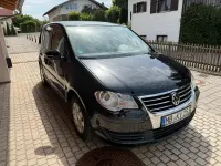 Gebraucht VW Touran Conceptline 102 PS (75 kW) 2010 Schwarz Van / Kleinbus