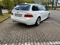gebraucht BMW 525 e61 LCI M Paket d Schalter Weiß TÜV 11.25 Ahk