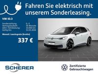 Gebraucht VW ID.3 Pro Performance 150 kW (204 PS) 2021 Gletscherweiß metallic schwarz (metallic) Kleinwagen
