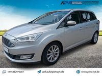 Gebraucht Ford Grand C-Max Titanium 125 PS (91 kW) 2017 Polarsilber metallic Van / Kleinbus