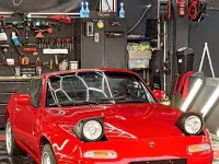 Gebraucht Mazda MX5 90 PS (66 kW) 1996 Rot Cabrio