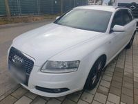 gebraucht Audi A6 quattro S-Line 4F 3.0 Tdi V6 weiß HU 11/2025 DPF Leder sw