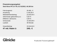 Gebraucht Seat Ateca FR 190 PS (139 kW) 2022 Magic schwarz SUV