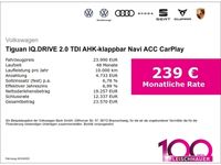 gebraucht VW Tiguan IQ.DRIVE 2.0 TDI AHK-klappbar Navi ACC CarPlay Spurhalteass.