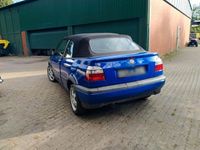 gebraucht VW Golf Cabriolet Bj. 97, HU 7/25, Color Concept blau, 90 PS, Alu