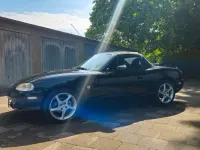 Gebraucht Mazda MX5 110 PS (80 kW) 2001 Schwarz Cabrio