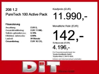 Gebraucht Peugeot 208 101 PS (74 kW) 2023 Lack grau artense/typ aussenverkleidung (metallic) Kleinwagen