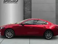 Neu Mazda 3 Exclusive-Line 140 PS (102 kW) 2026 Magmarot metallic Limousine