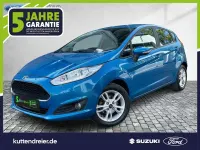 Gebraucht Ford Fiesta Celebration 101 PS (74 kW) 2016 Arubablau metallic Kleinwagen