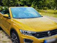 Gebraucht VW T-Roc Cabriolet R-line 150 PS (110 kW) 2021 Gelb Cabrio