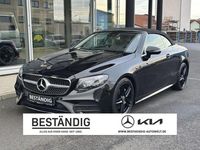Gebraucht Mercedes E220 AMG line 194 PS (142 kW) 2017 Obsidianschwarz  lack Cabrio