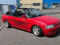 Gebraucht Ford Escort Cabriolet 105 PS (77 kW) 1991 Rot Cabrio