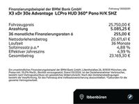 Gebraucht BMW X3 Advantage 292 PS (214 kW) 2021 Black sapphire (schwarz) SUV