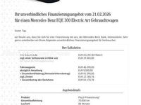 Gebraucht Mercedes EQE300 Advanced Plus 180 kW (245 PS) 2024 Obsidianschwarz  lack Limousine