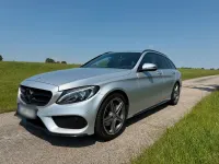 Gebraucht Mercedes C220 AMG line 170 PS (125 kW) 2016 Silber Kombi